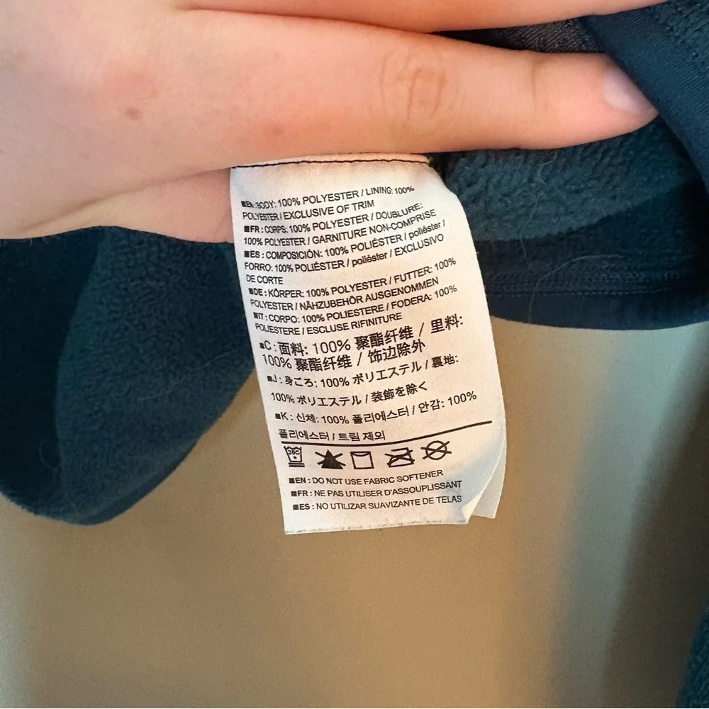 Arc'tery Covert Hoody Long Sleeve Full-Zip Fleece Hoodie Blue Marine Size Small - Picture 8 of 10